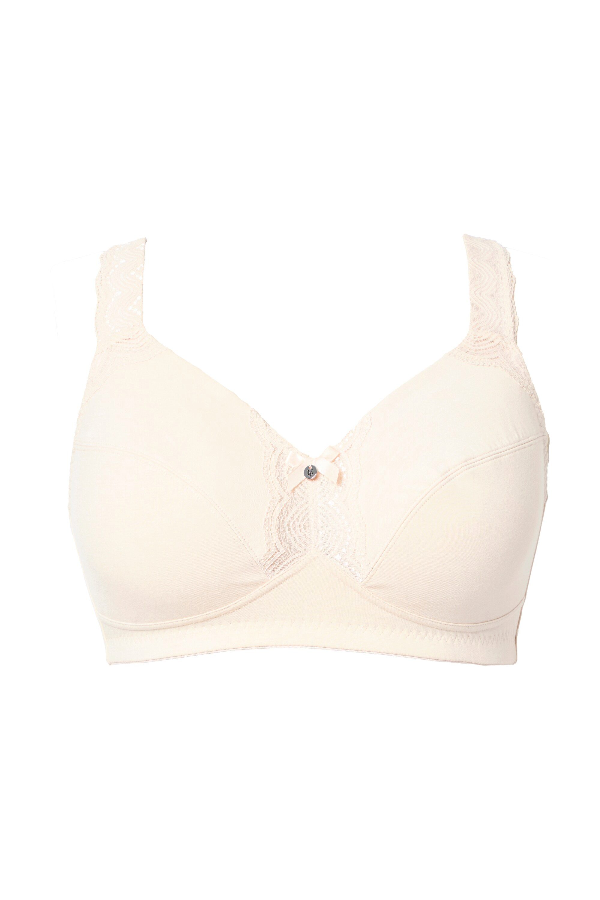 Ulla Popken Soft-BH Soft-BH Spitzendetail ohne Bügel
