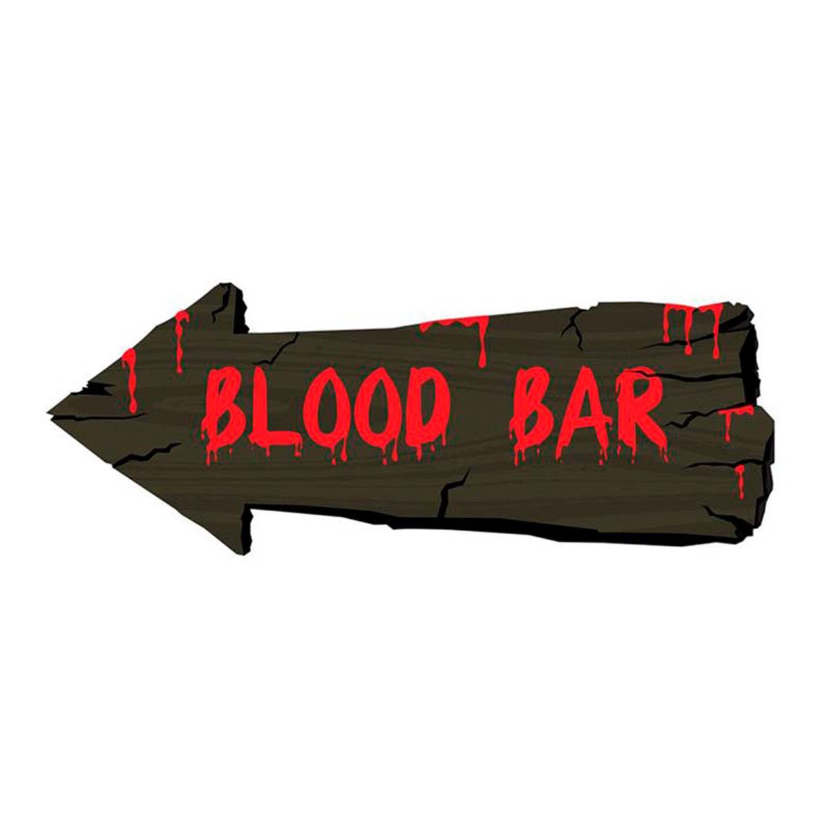 Funny Fashion Dekoobjekt Schild Blood Bar ca. 50 cm Halloween Dekoration günstig online kaufen