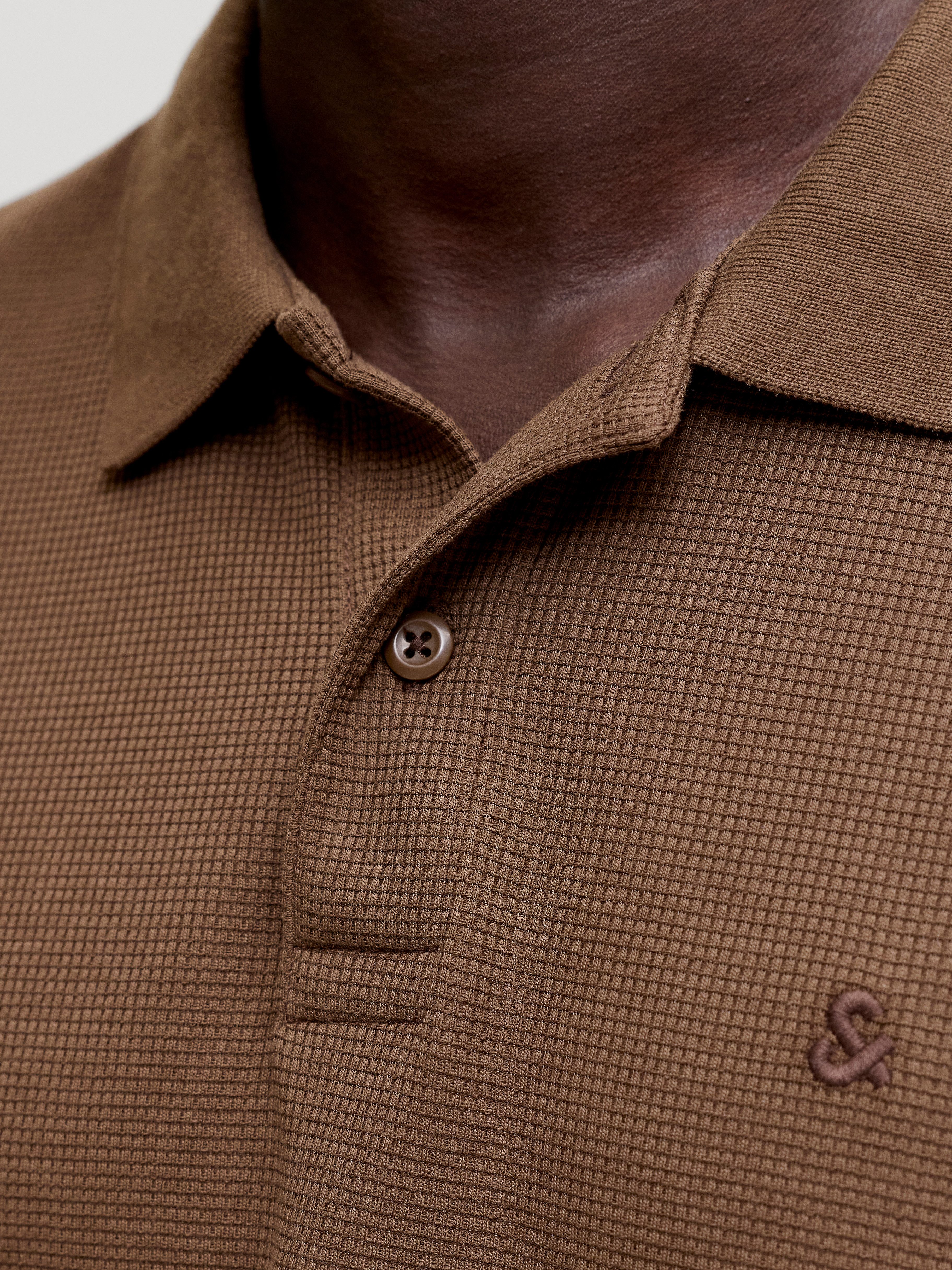 Jack & Jones Poloshirt JJEAUSTIN POLO SS NOOS Materialmix, regular fit