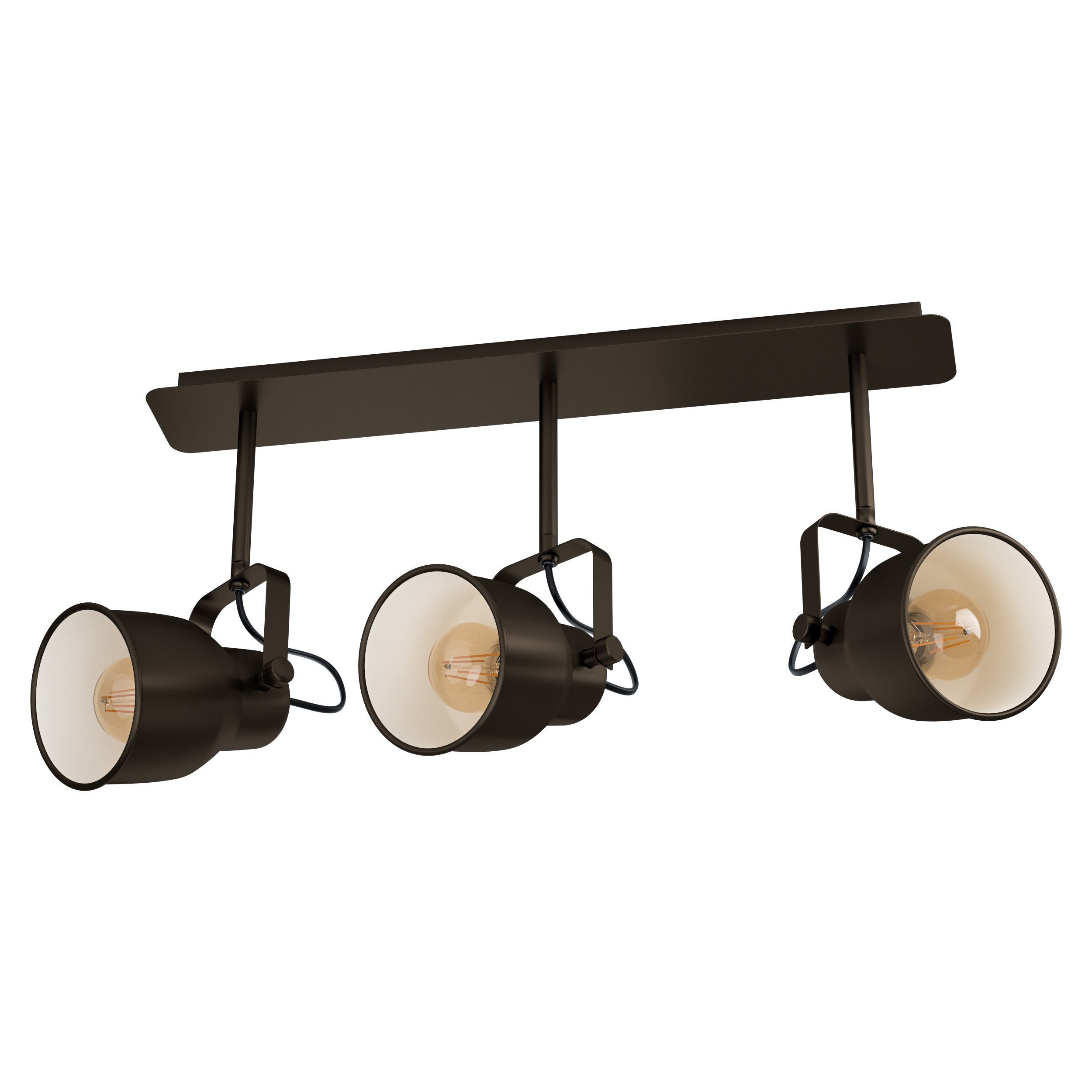 EGLO LED Deckenspot Mitchley, Leuchtmittel exklusive, Deckenleuchte Vintage, Industrial, Retro, Küchenlampe, E27, 57,5 cm