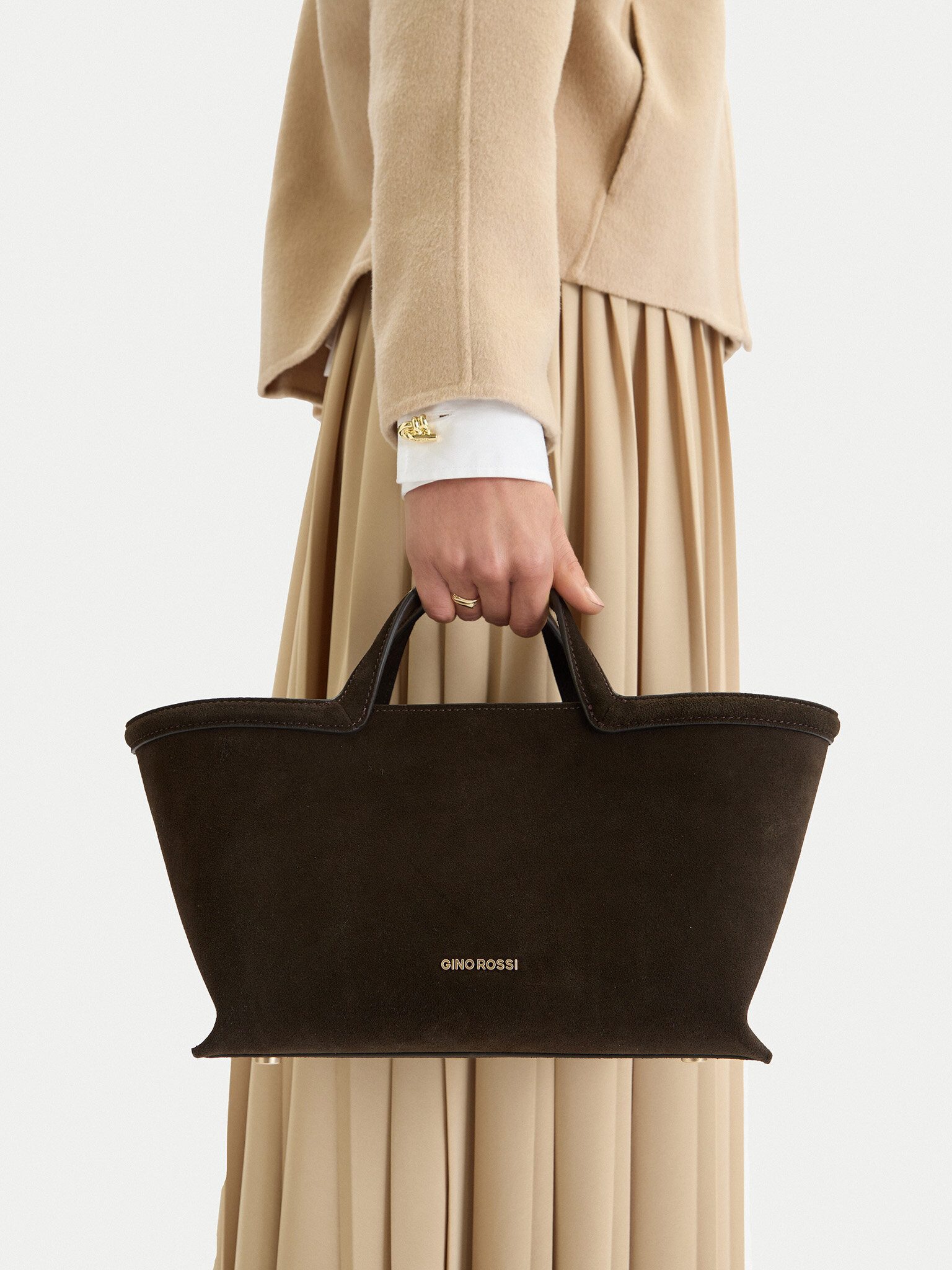 GINO ROSSI Handtasche Gino Rossi Damenhandtasche Braun Gino Rossi-EO-LA224-19153C Braun Dunk