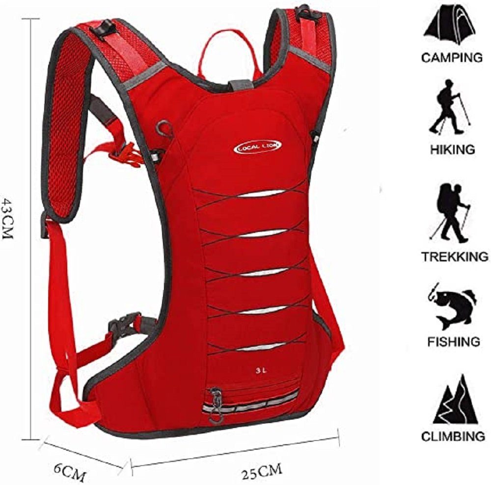 RAIKOU Fahrradrucksack 3L Laufrucksack ultraleicht für günstig online kaufen