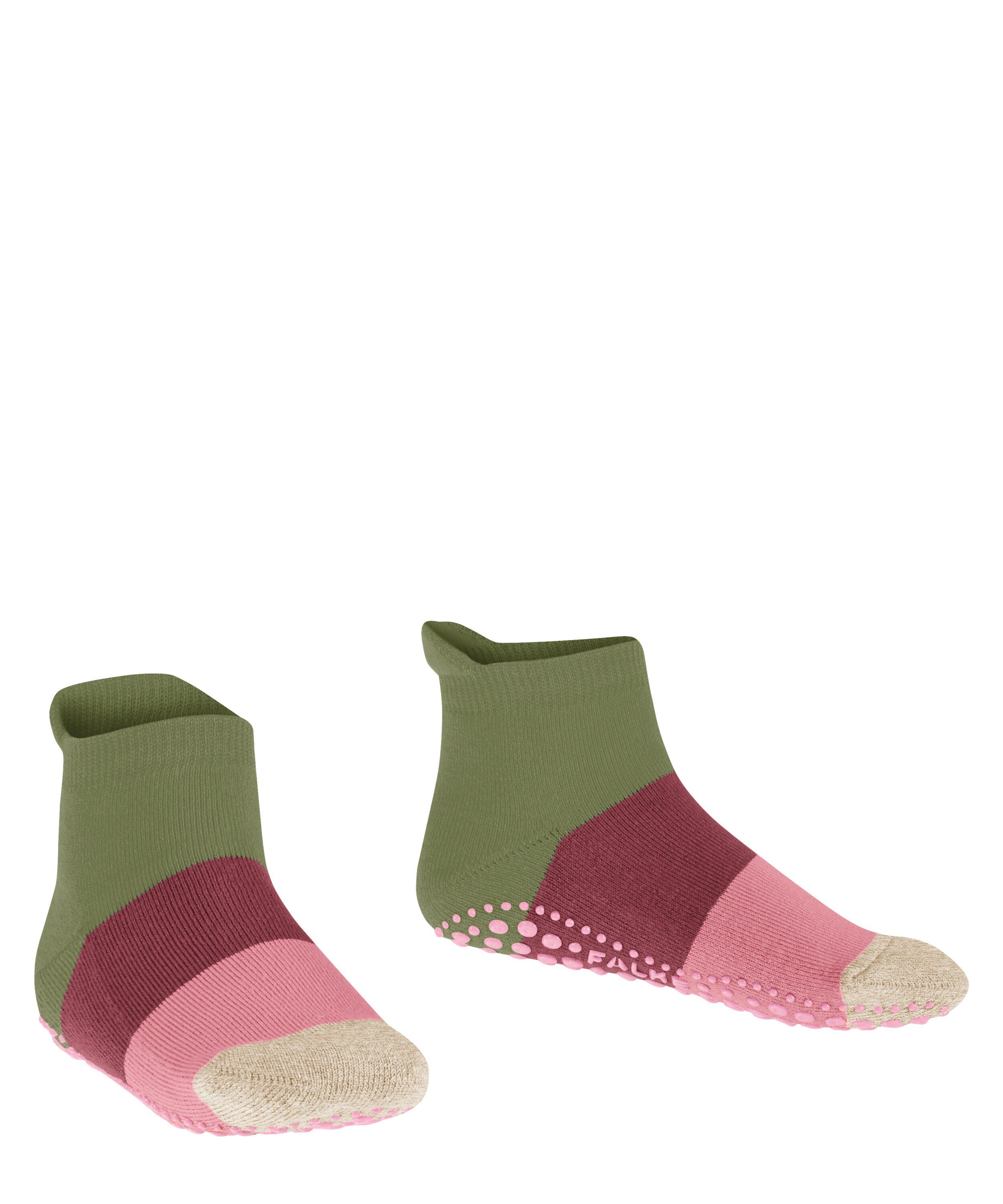Noppendruck rutschhemmendem Colour Block mit Sneakersocken calla (7756) FALKE (1-Paar) green