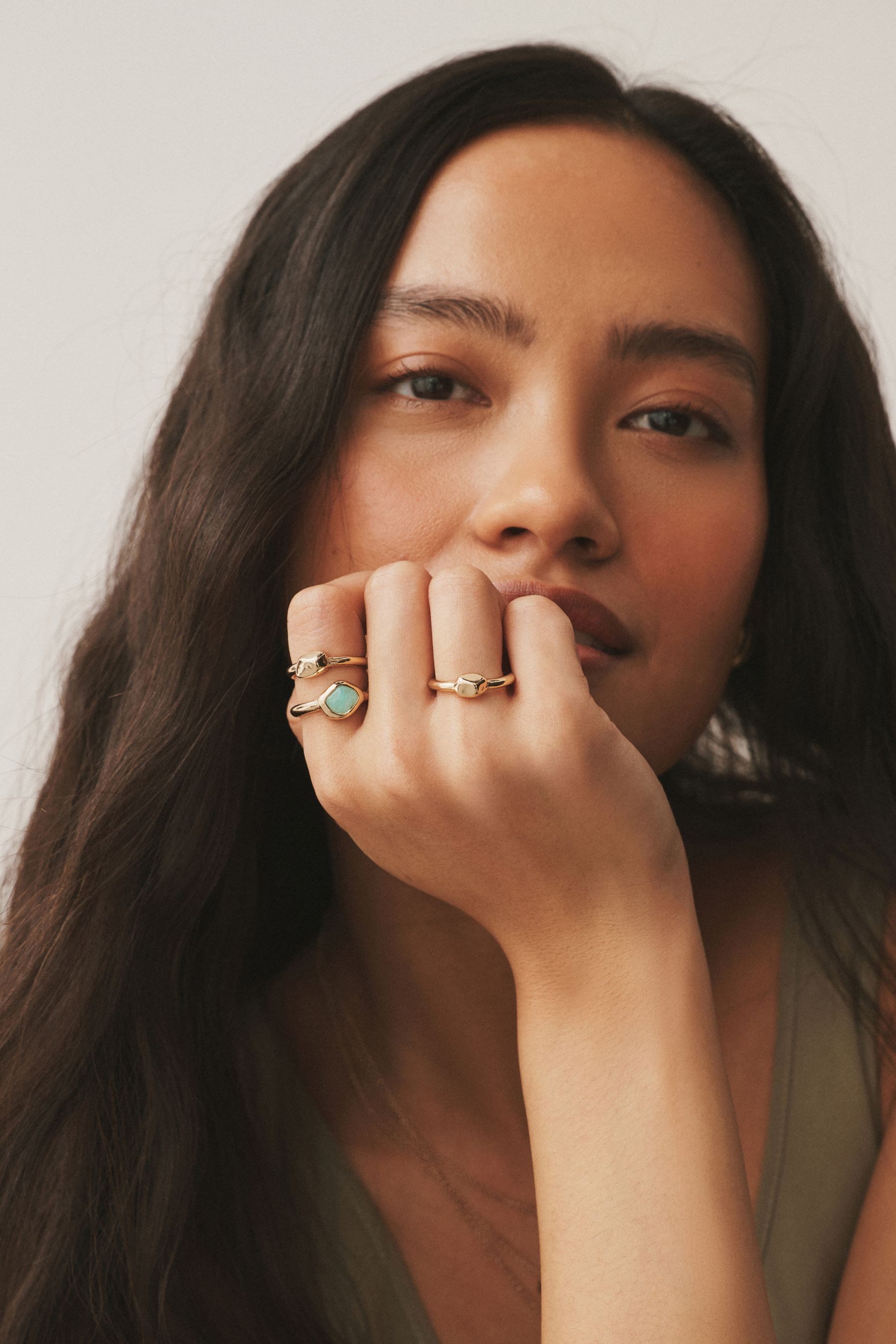 Next Fingerring Stein-Ringe, Set (1-tlg)