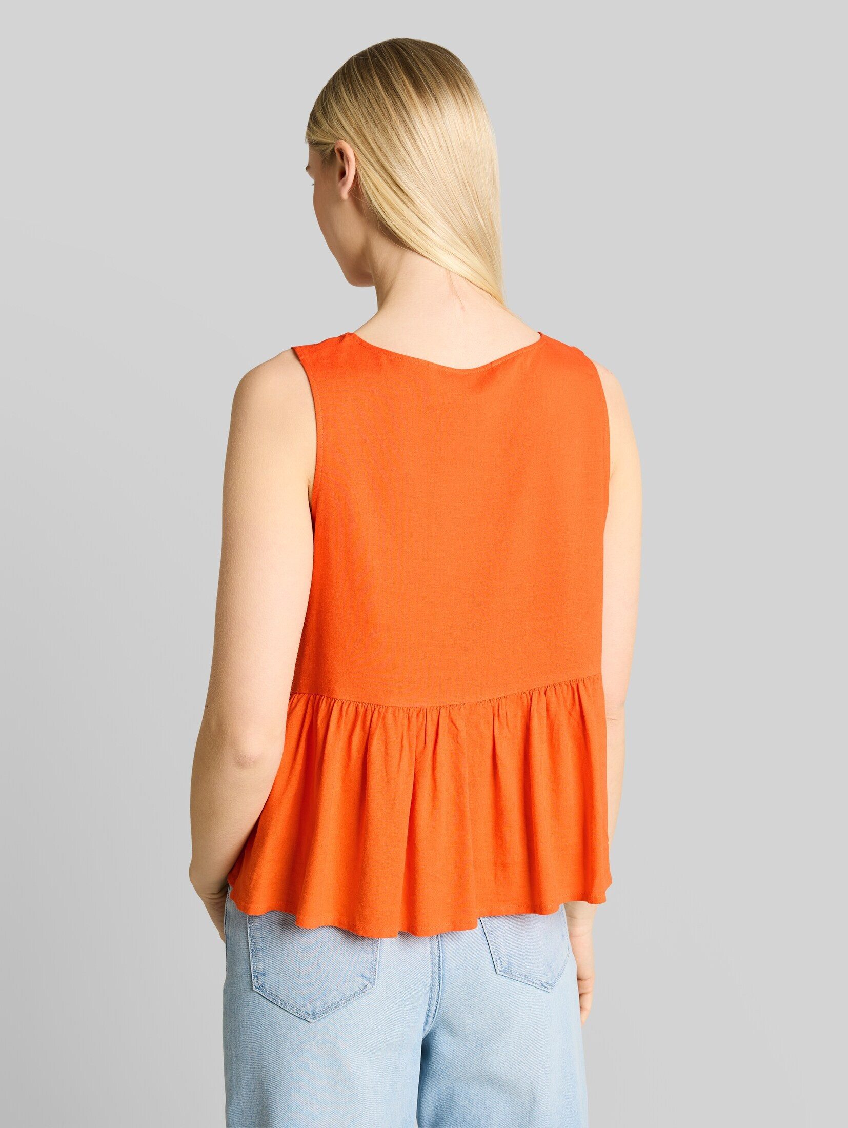 TOM TAILOR Denim Blusentop Blusen & Shirts Blusentop mit Leinenanteil