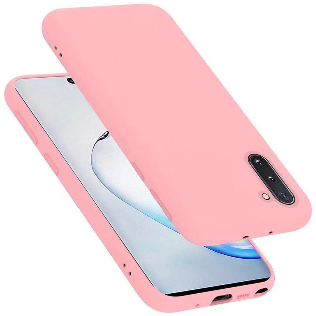 Cadorabo Handyhülle für Samsung Galaxy NOTE 10 Hülle Samsung Galaxy NOTE 10, Flexible Hülle TPU Silikon Schutzhülle Back Cover Case
