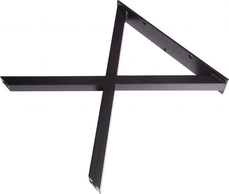 DIEDA Tischbein Dieda Tischbein X-Form schwarz Maße: 71,0 x 70,0 x