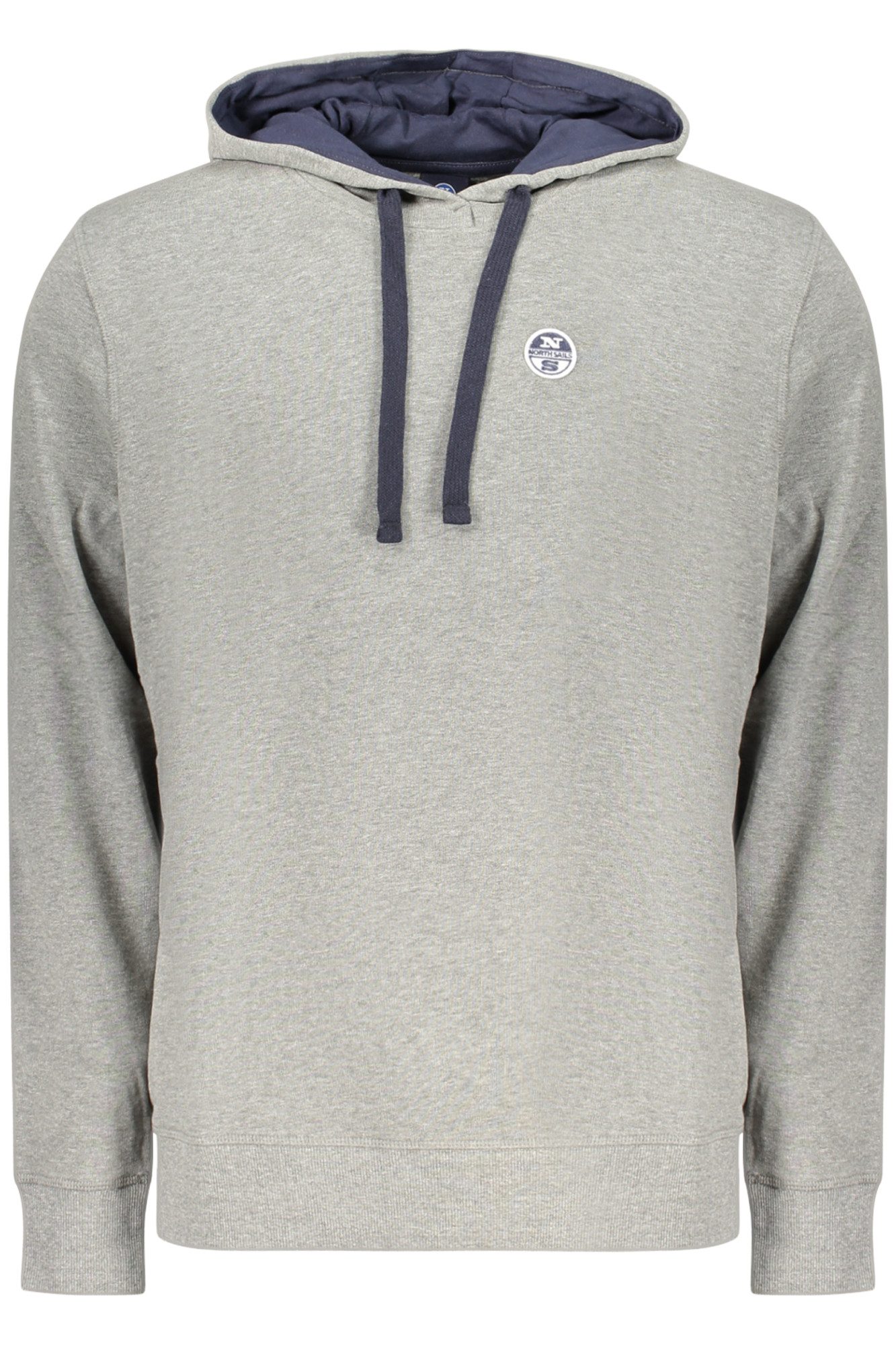 North Sails Sweatshirt Graues Herren-Sweatshirt mit Kapuze und Logo –