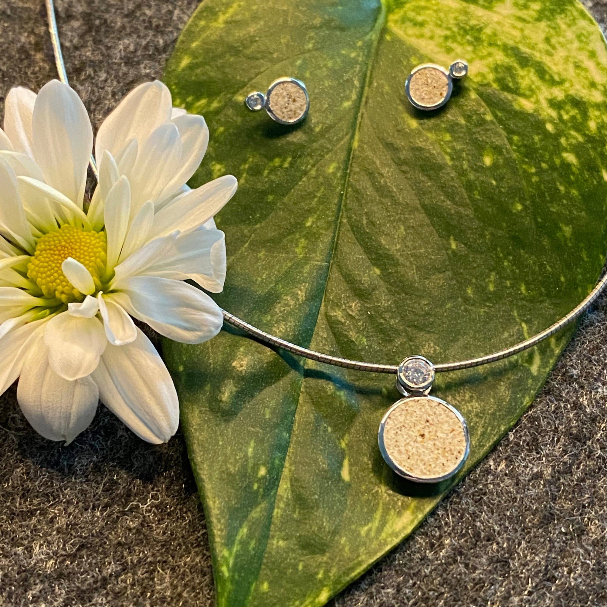 DUR Kette mit Anhänger DUR Schmuck: Kette "Polarstern" mit Strandsand K2456