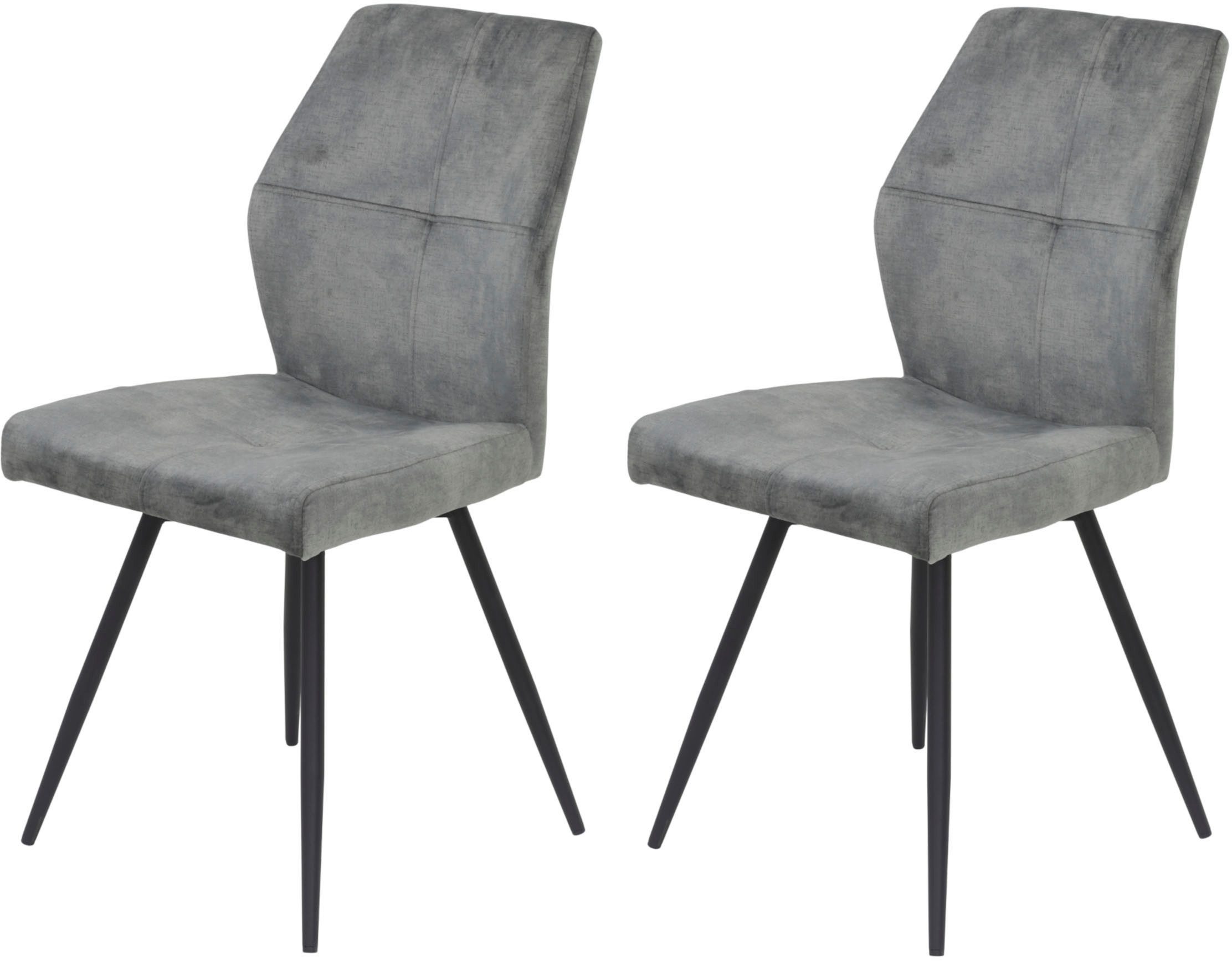 HELA 4-Fußstuhl ALLY (Set, 2 St), 4-Fuß, 360° drehbar, gepolstert, Vintage günstig online kaufen