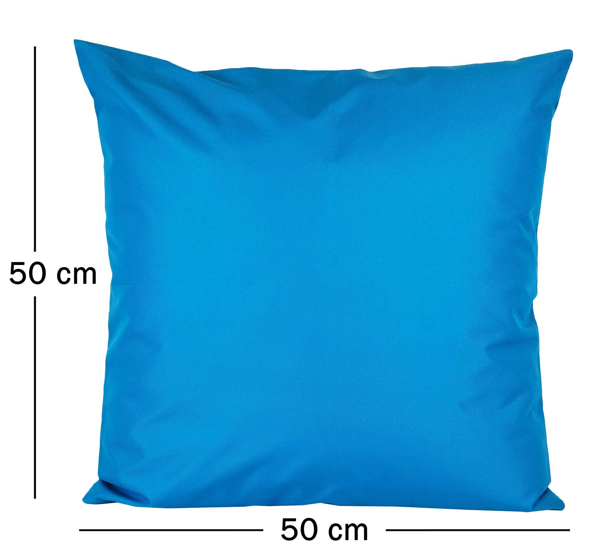 JACK Dekokissen 50x50cm Outdoor Lounge Kissen inkl. XXL Füllung Sitzkissen, starke Füllung, Robust, Strapazierfähig, Wasserabweisend, Innen&Außen