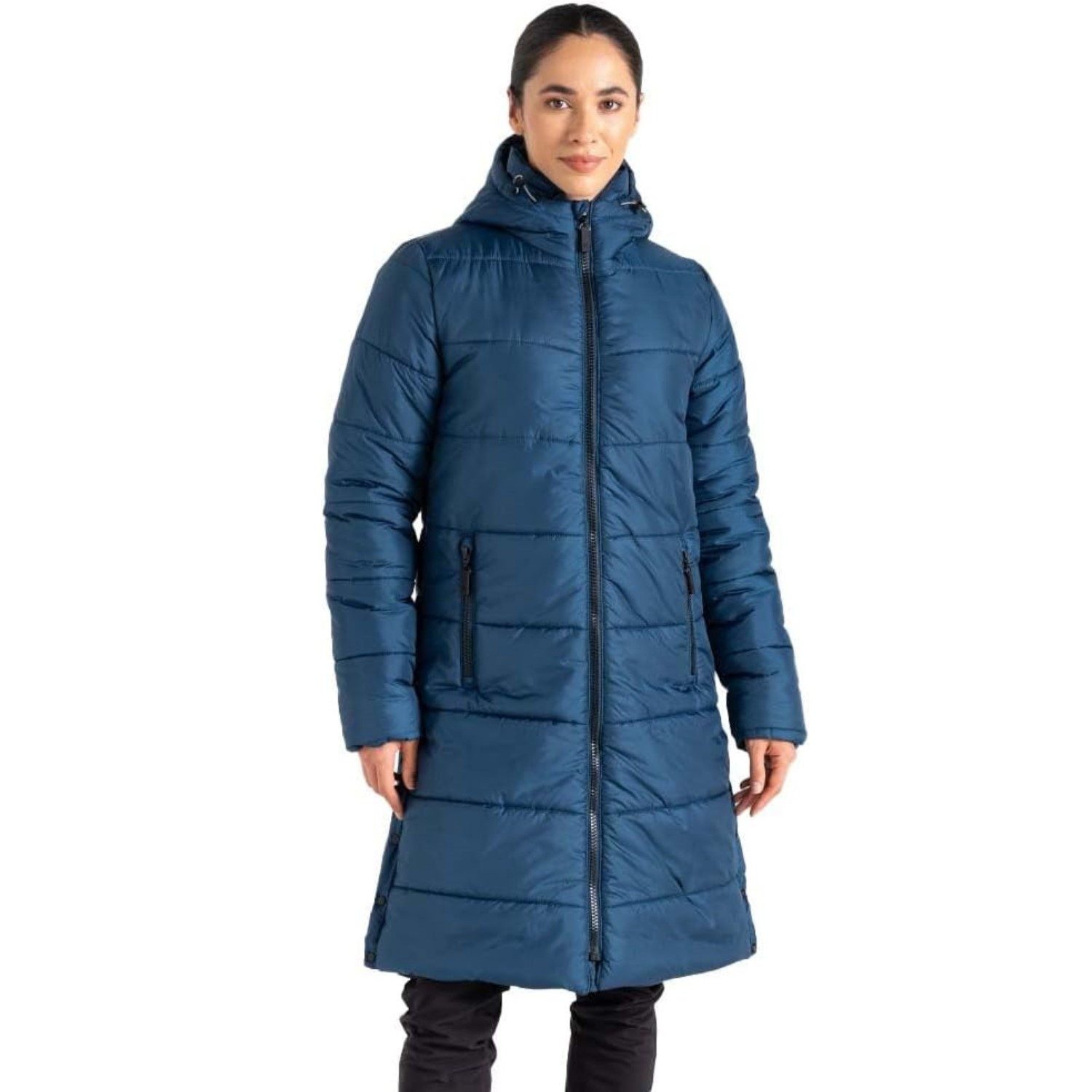 Steppmantel Wintermantel Distinguish Baffle mit Kapuze