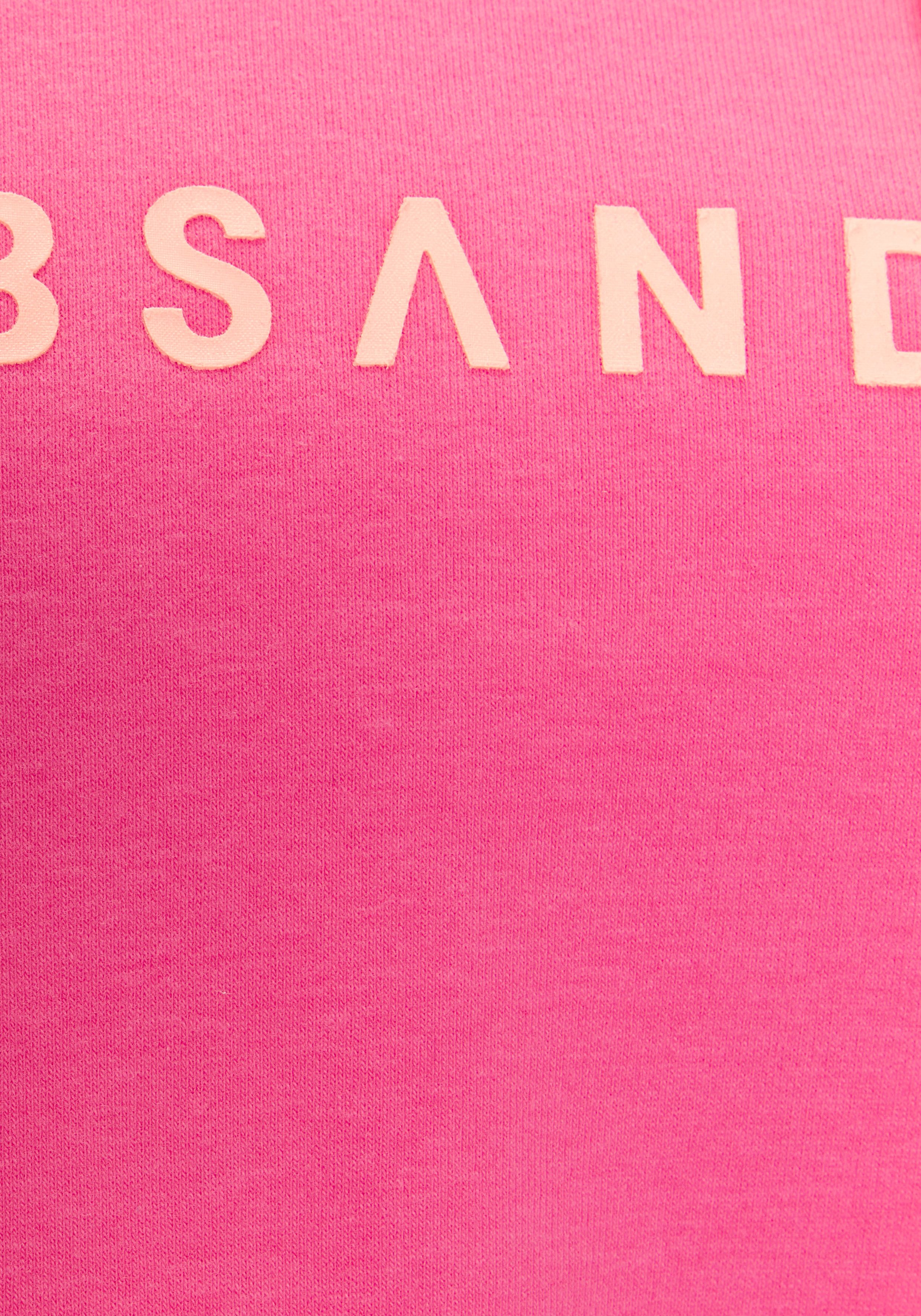 Elbsand Kapuzensweatshirt Svana mit Logoprint, bequemer Hoodie, seitliche Schlitze