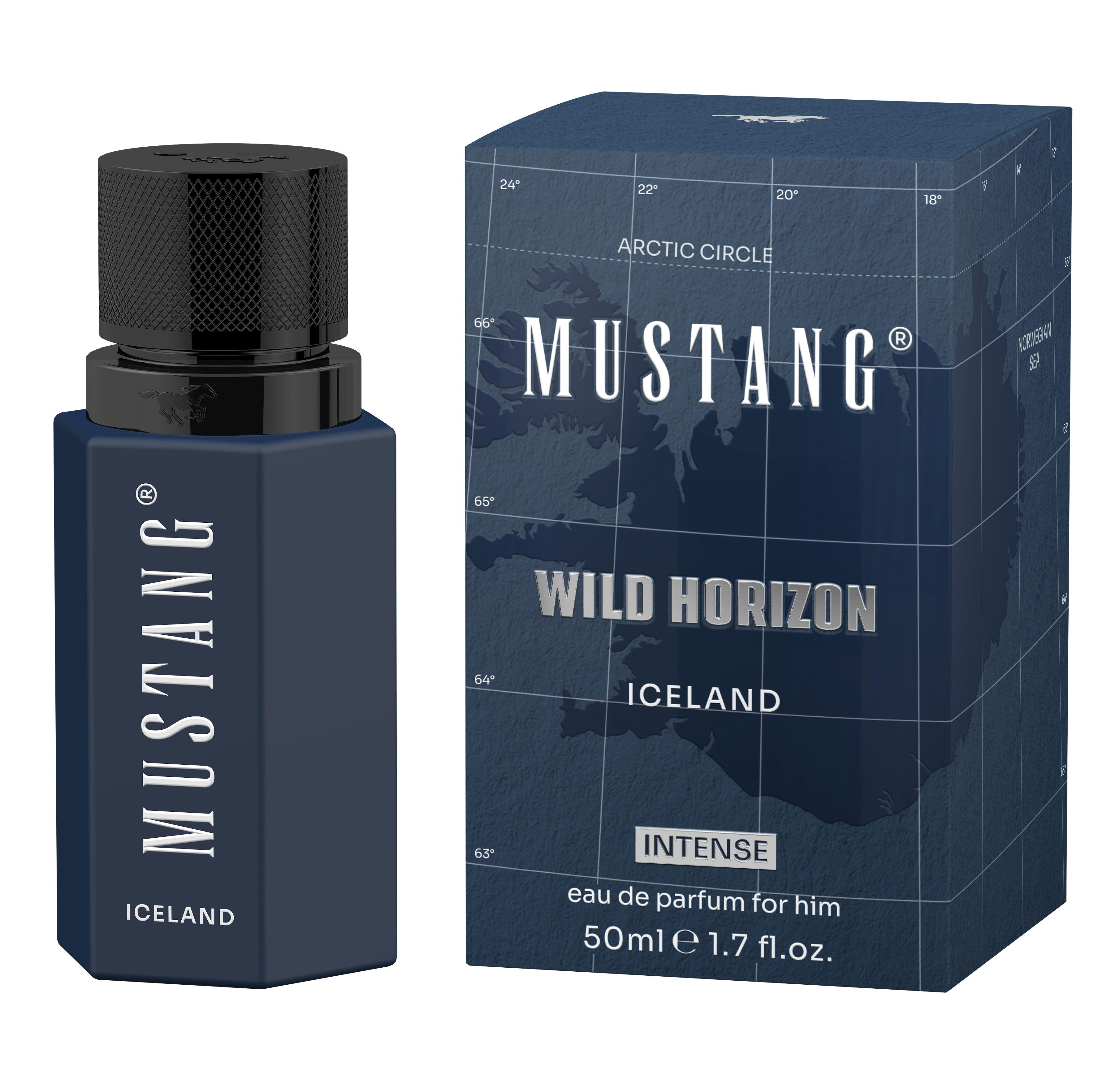MUSTANG Eau de Parfum WILD HORIZON ICELAND FOR HIM EDP, 50ml