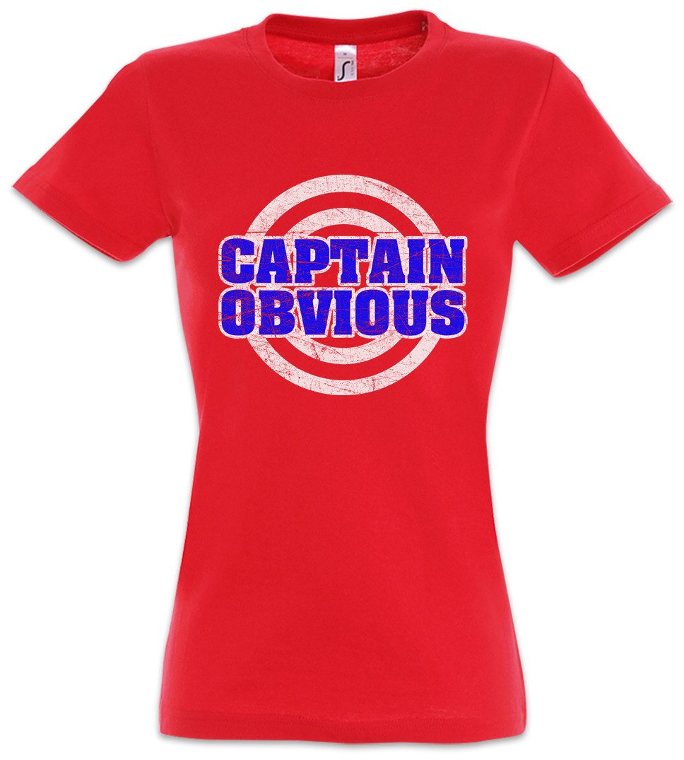Urban Backwoods Print-Shirt Captain Obvious Damen T-Shirt Geek Nerd Mathelehrer Hero Mathe (1-tlg) Mathematik Teacher Lehrer Karneval