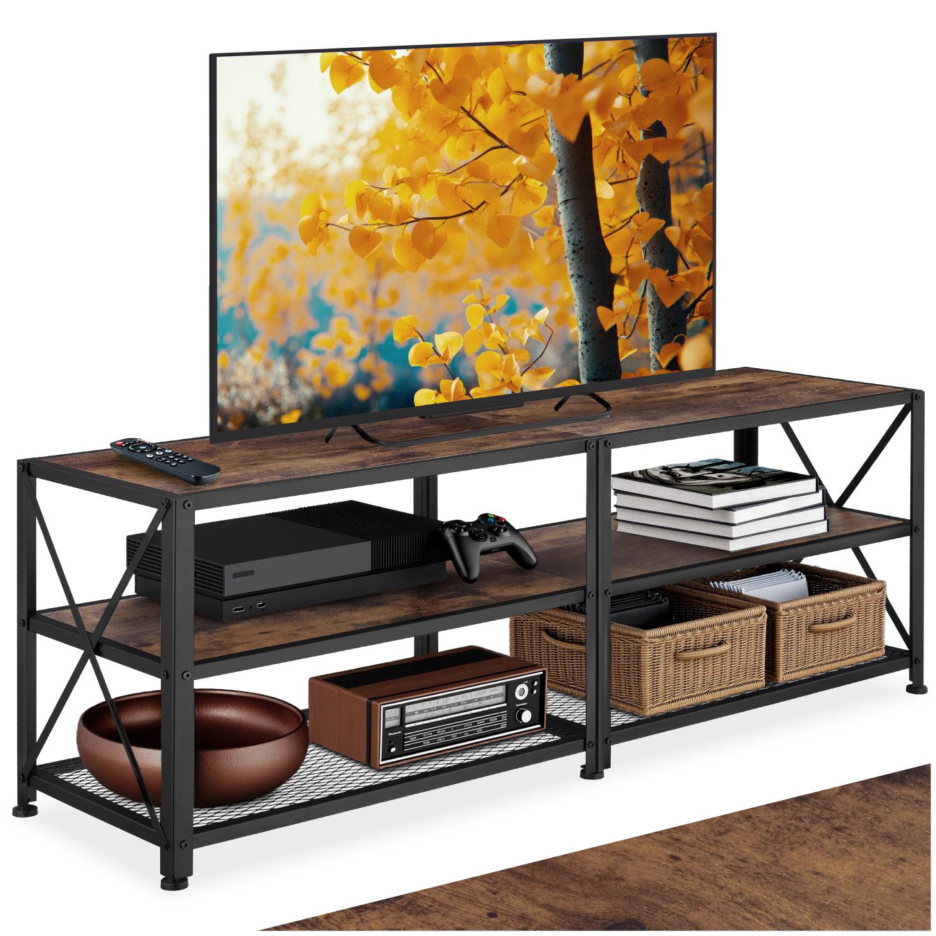 tectake Lowboard TV-Regal, Industrial Style günstig online kaufen