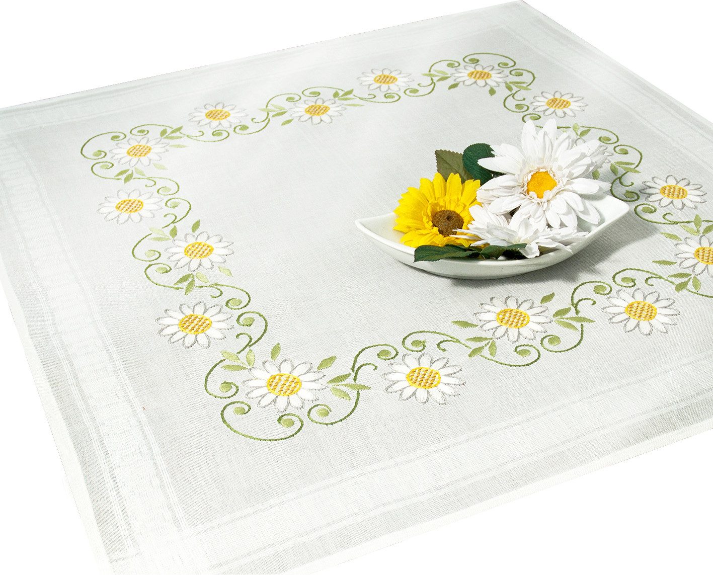 Delindo Lifestyle Kreativset Handarbeits-Stickpackung - Sticken im Spannstich - neutrale Motive, (1-tlg), Sticktechnik: Spannstich
