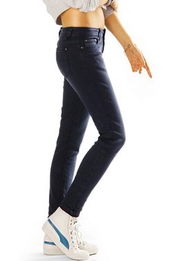 be styled Low-rise-Jeans Low Rise Hüftjeans Hose hüftige Röhrenjeans Skinny - Damen - j18L-1 mit Stretch-Anteil, 5-Pocket-Style