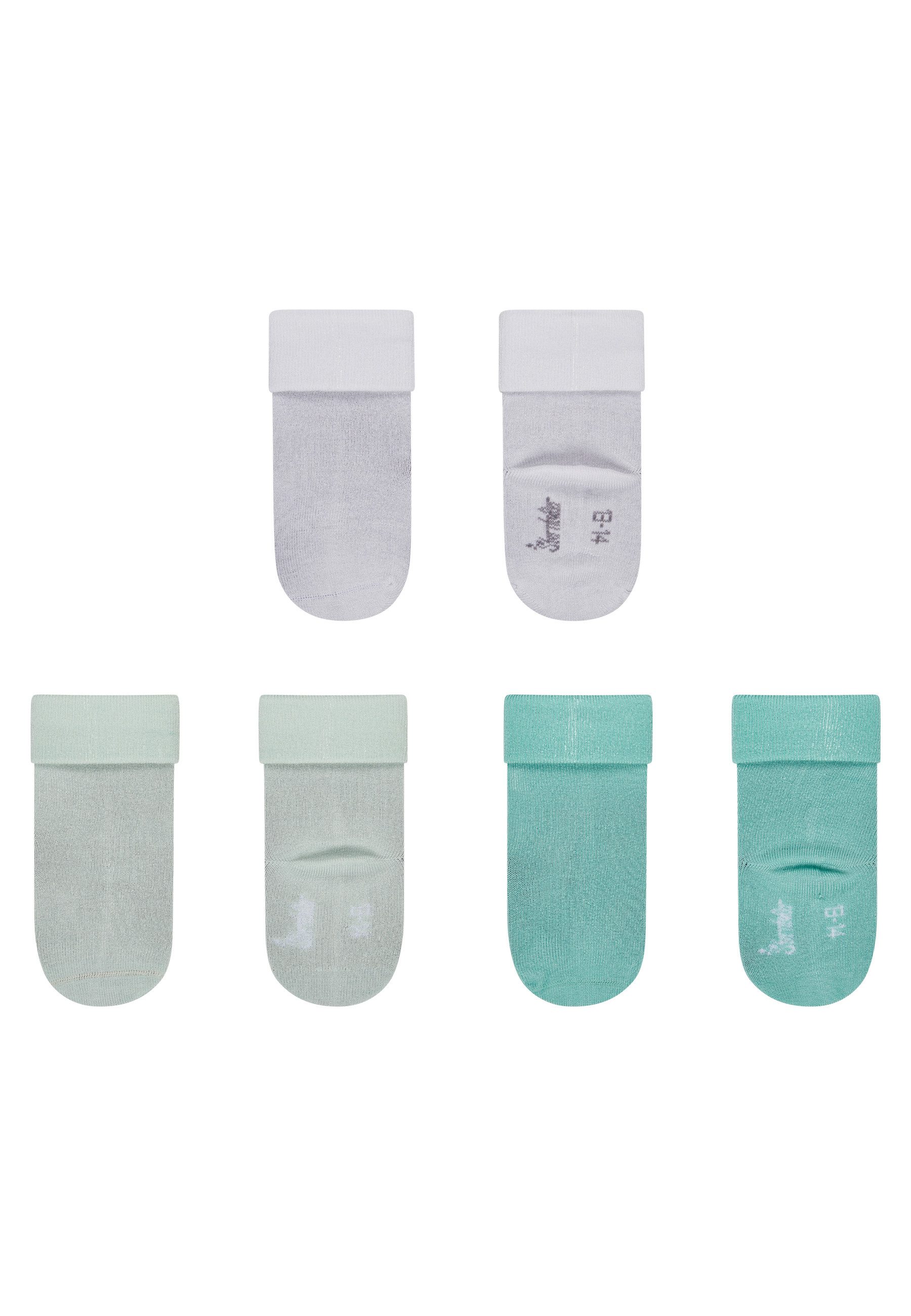 Sterntaler® Basicsocken Baby Socken 3er-Pack uni (3-Paar, 3er-Pack) Baby-Socken 3er-Pack, Umschlag, Bambus-Viskose, weich & hautfreundlich – Bild 2 von 5