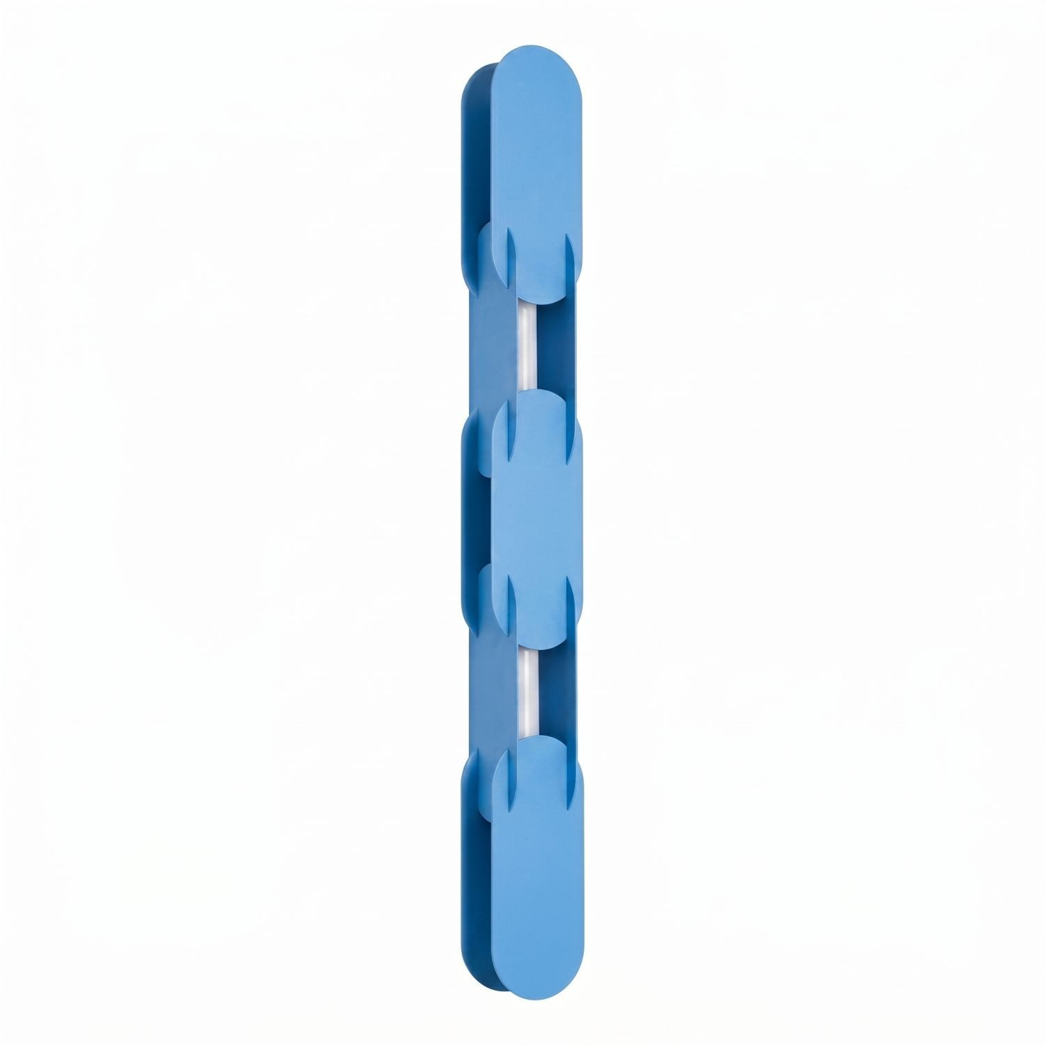 Licht-Erlebnisse Wandleuchte HENRI, LED fest integriert, Warmweiß, LED dimmbar Metall H: 91 cm Hellblau länglich 3000 K 1290 lm Modern