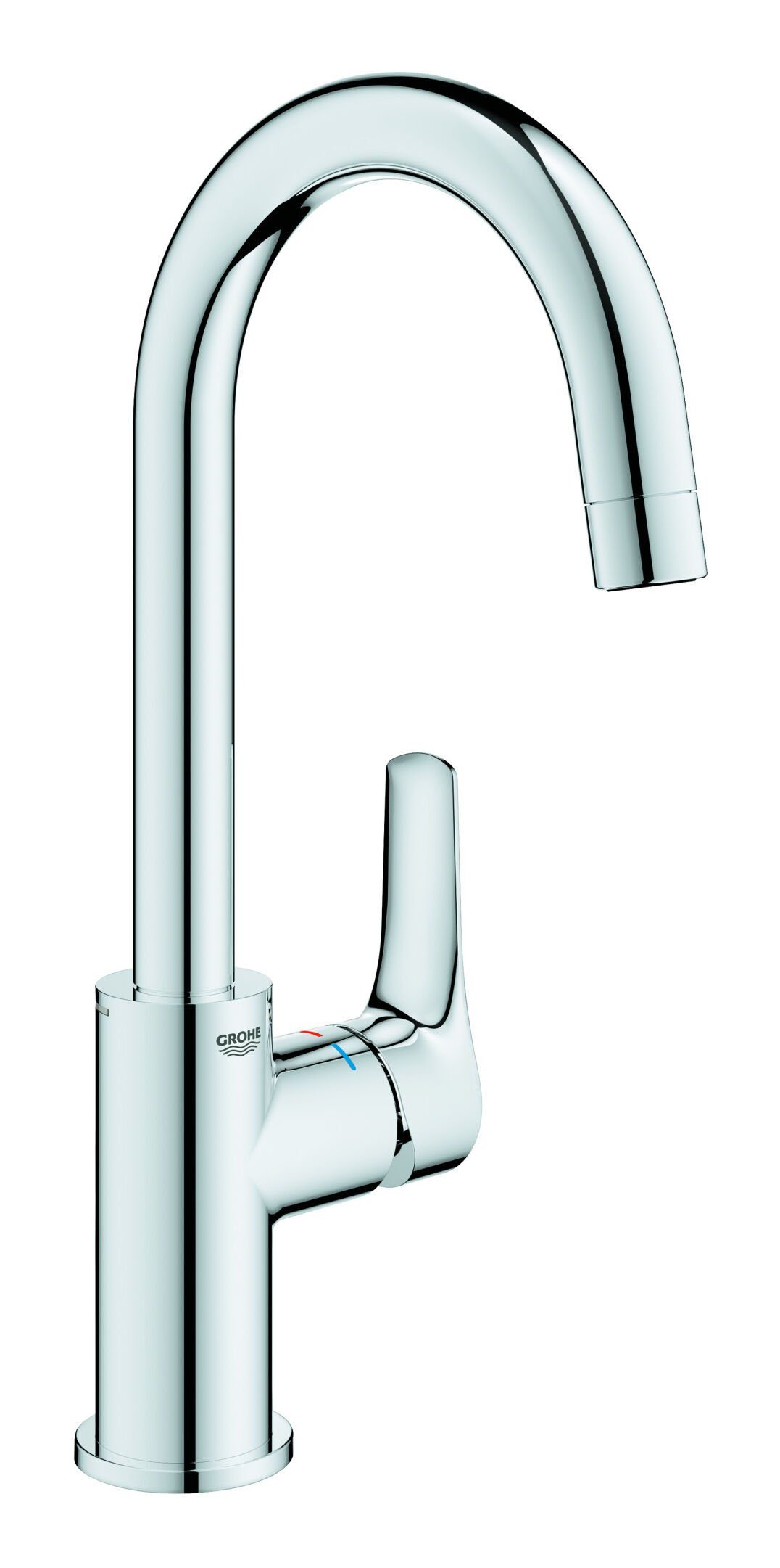 Grohe Waschtischarmatur Eurosmart Einhand-Waschtischbatterie mit Push-open-Ablaufgarnitur L-Size