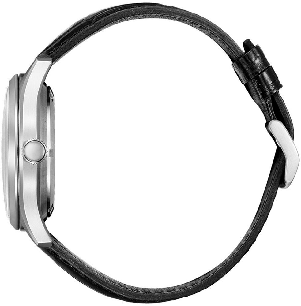 Citizen Automatikuhr Crystal Seven NH8390-20LC, Armbanduhr, Mechanische Uhr, Herrenuhr, Datum, Lederarmband