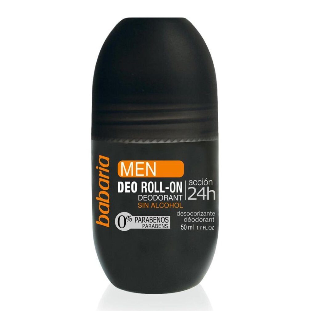 babaria Deo-Roller Babaria Men Alkoholfreies Roll-On Deodorant 24H Action