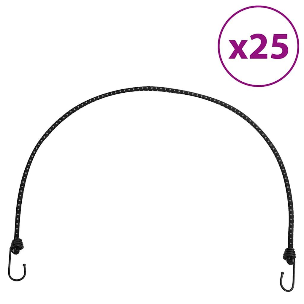 vidaXL Rollladengurt Gummiseile Reflektierend mit Haken 25 Stk. 100 cm (25-tlg)