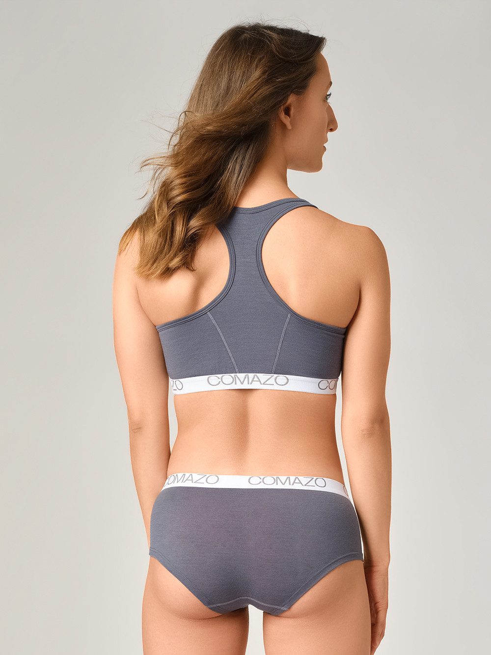 comazo Bustier aus Merinowolle mit Comazo Logo-Elastikbund