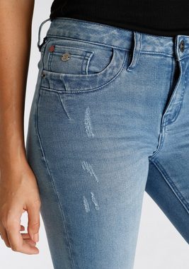 H.I.S 5-Pocket-Jeans ednaHS ökologische, wassersparende Produktion durch Ozon Wash