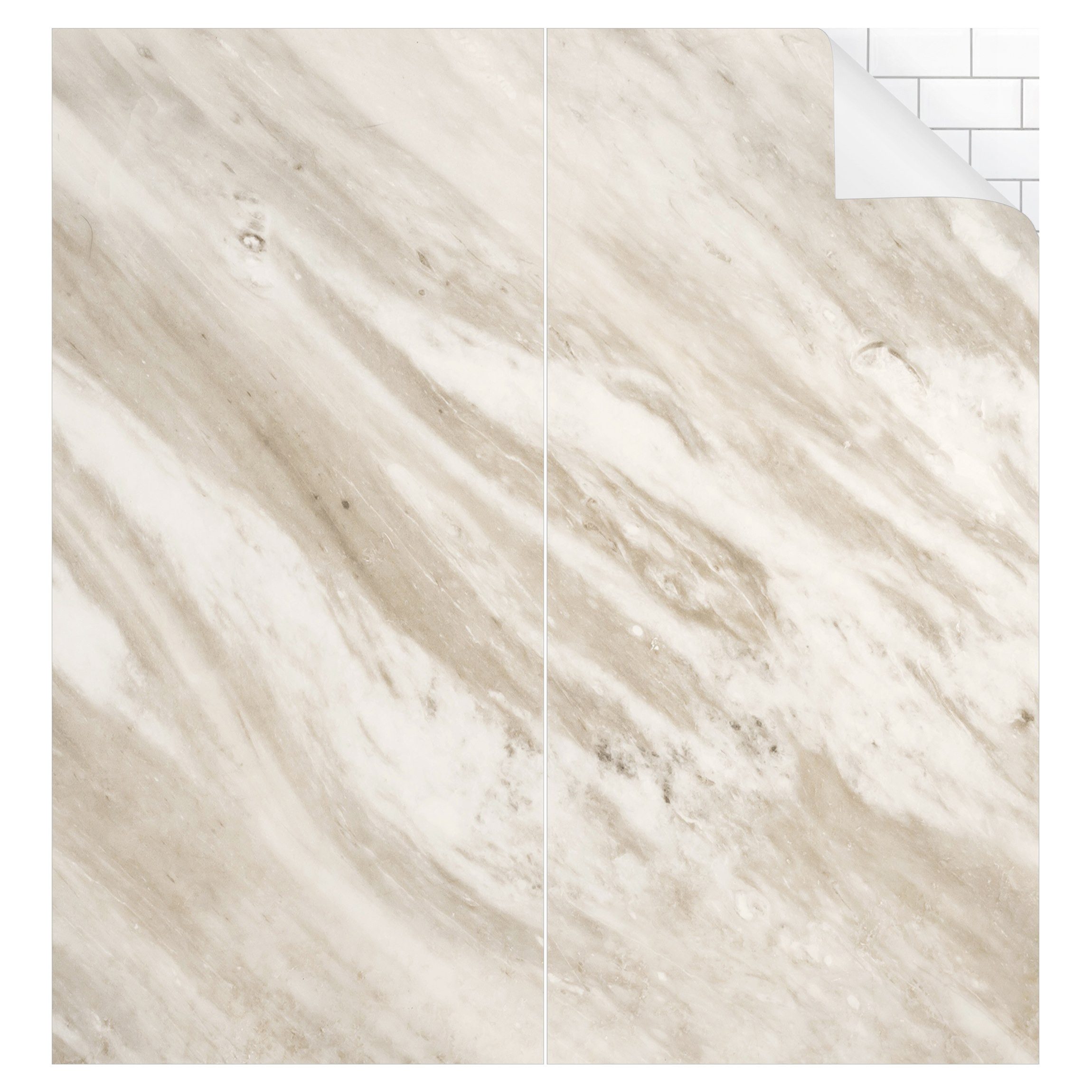 Bilderdepot24 Duschrückwand Marmor beige Duschrückwand ohne günstig online kaufen
