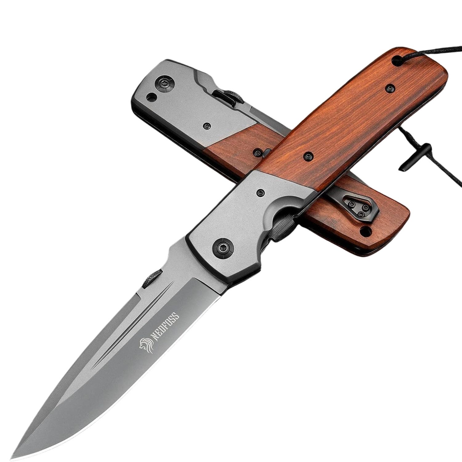 LuxusKollektion Всіsschneider Klappmesser 28cm Großes Einhandmesser mit Holzgriff Taschenmesser