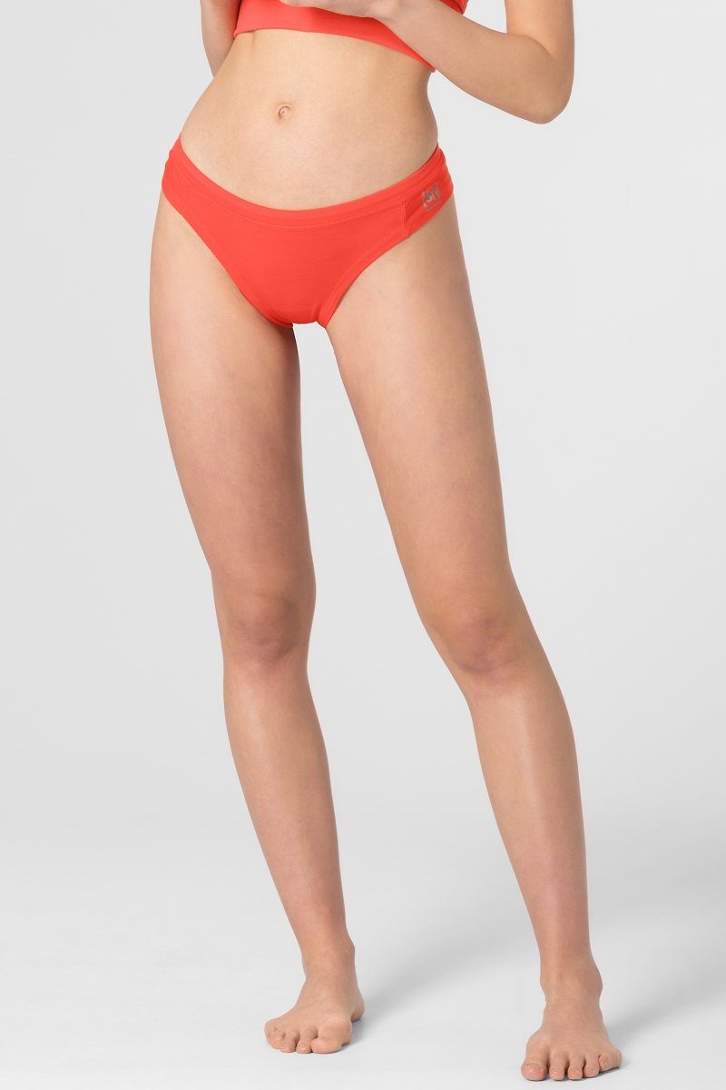 Funktionsslip THONG Merino SUPER.NATURAL W angenehmer Slip Coral BASE Merino-Materialmix 175 Living