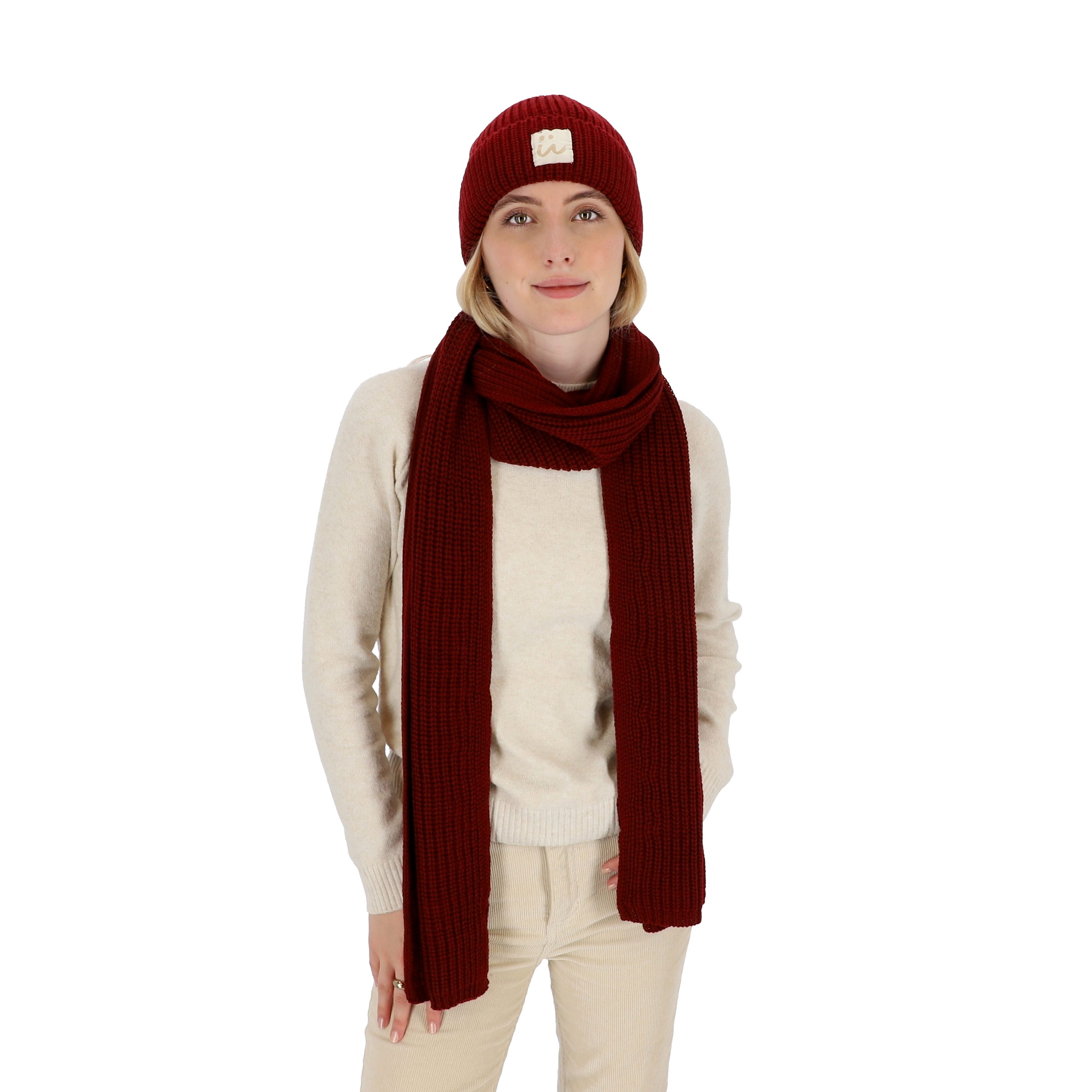 halsüberkopf Accessoires Modeschal Strickschal mit Rippe, günstig online kaufen