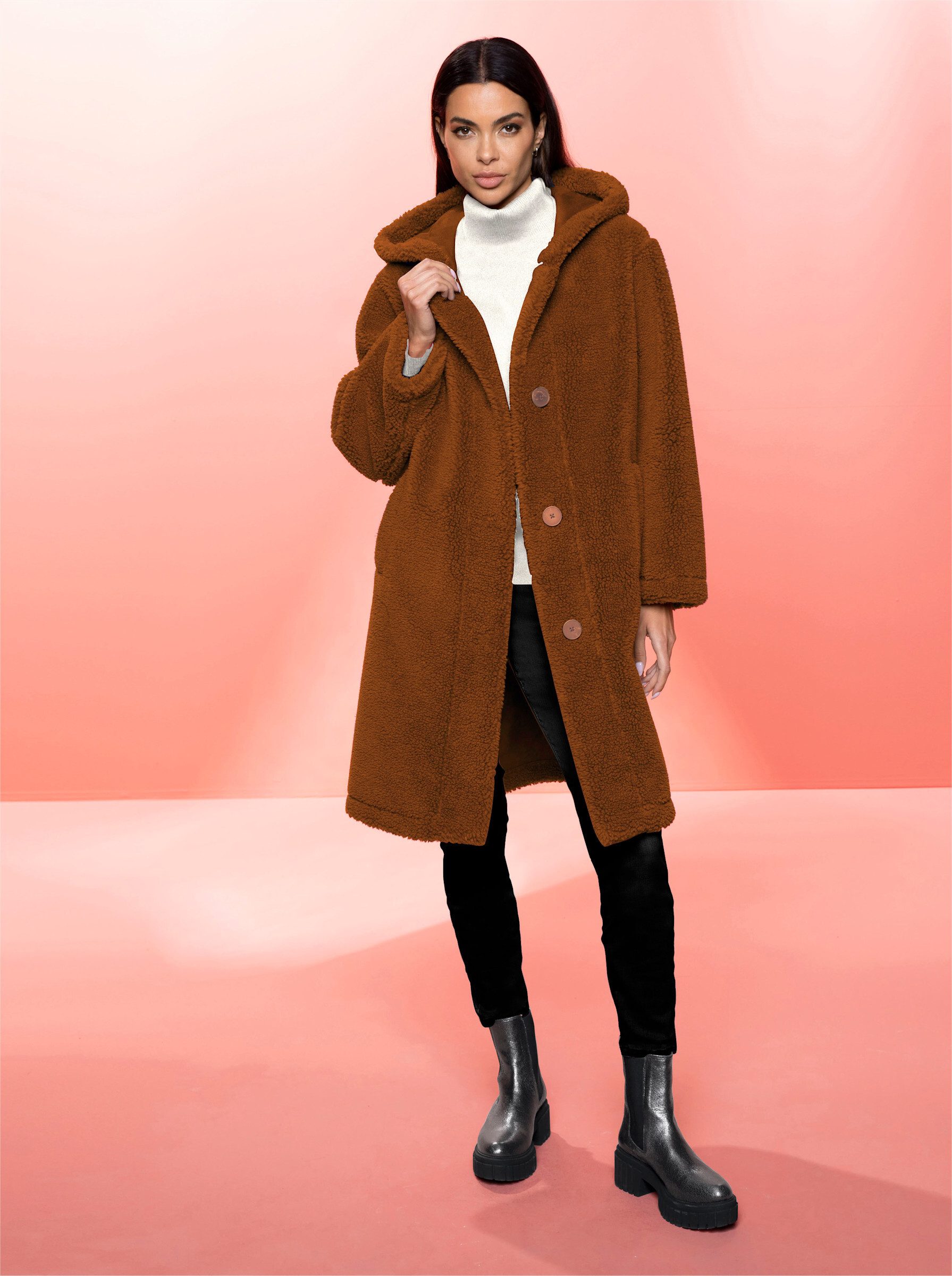 heine Langmantel Fleecemantel . günstig online kaufen