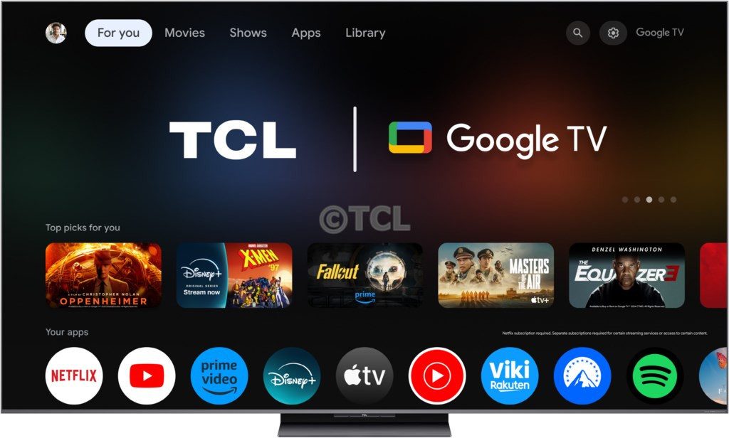 TCL 75C89K Mini-LED-Fernseher (75.0 Zoll, 3840 × 2160, Smart TV, ZeroBorder™, Precise Dimming)