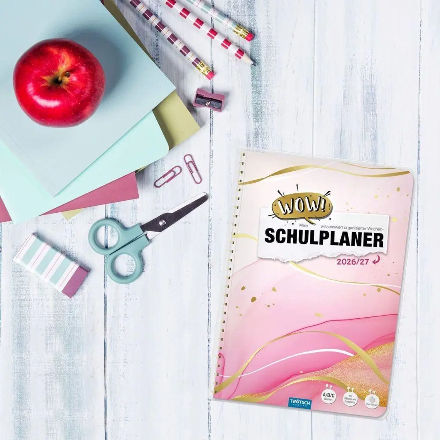 Trötsch Verlag Schülerkalender TRÖTSCH - Schulplaner WOW Marble 26/27