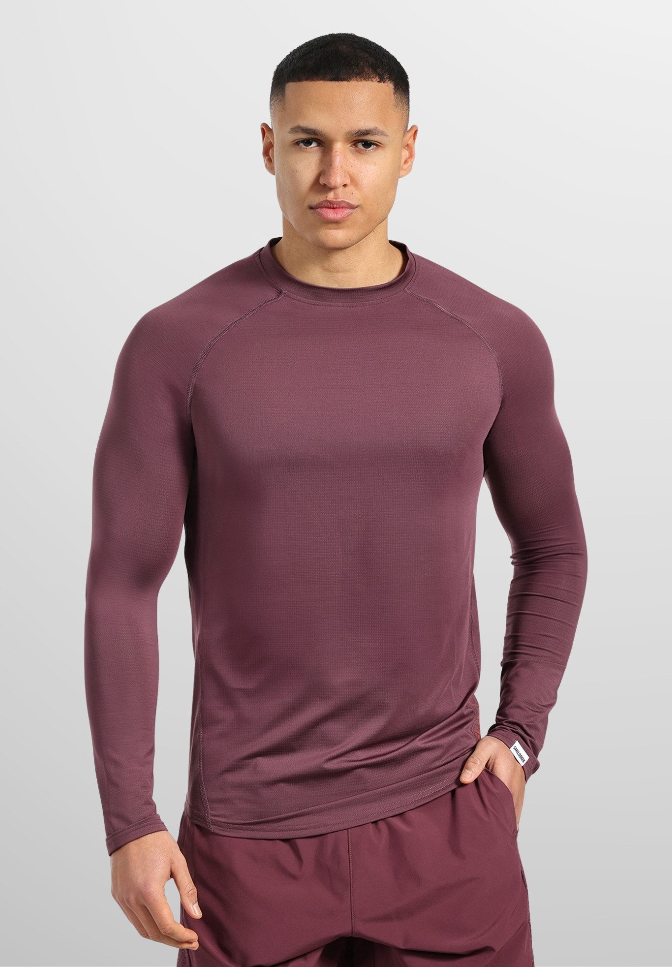 Smilodox Longsleeve Powerfit, Slim Fit Atmungsaktives Langarmshirt Schnellt günstig online kaufen
