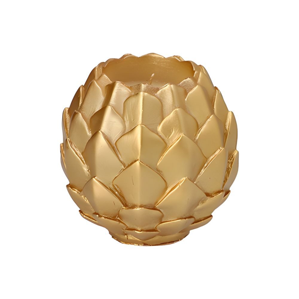 PAPSTAR Kugelkerze Kugelkerze Ø 10 cm gold Pine Cone 6 Stk