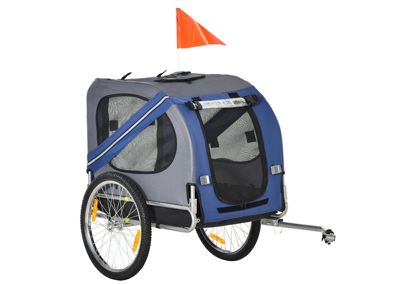 Thumbnail - PawHut Fahrradhundeanhänger Fahrradanhänger für Hunde