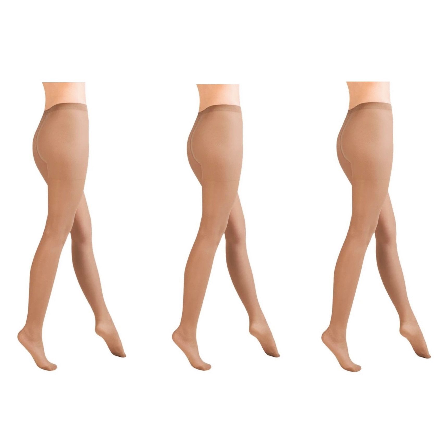 Aurellie Strumpfhose Classic 3er Pack für Damen 40 DEN - Tan