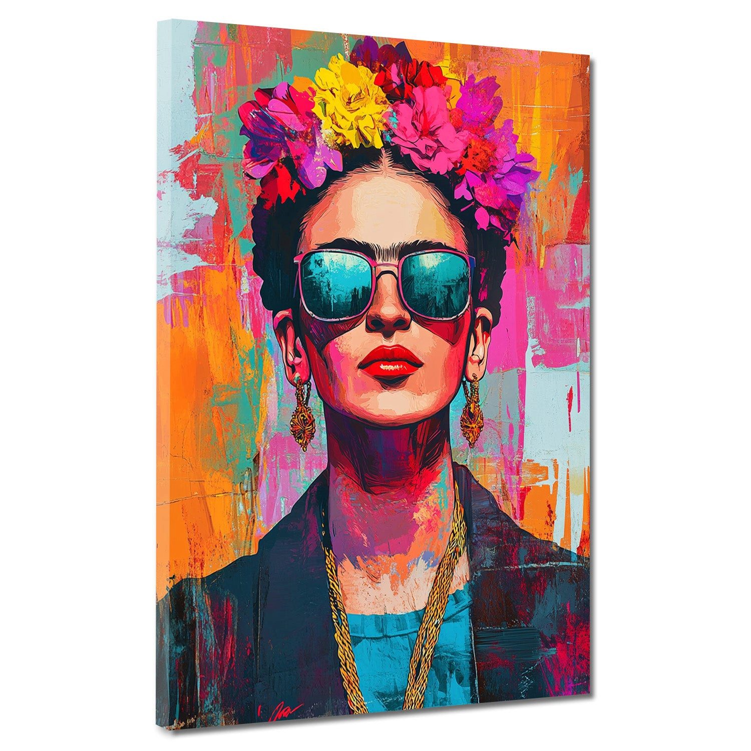 Artedinoi Leinwandbild Frida Portrait Pop Art günstig online kaufen