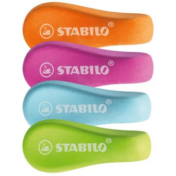 STABILO Buntstift STABILO EASYergo Radierer - Kautschuk - 20 Stück in 4 Farben
