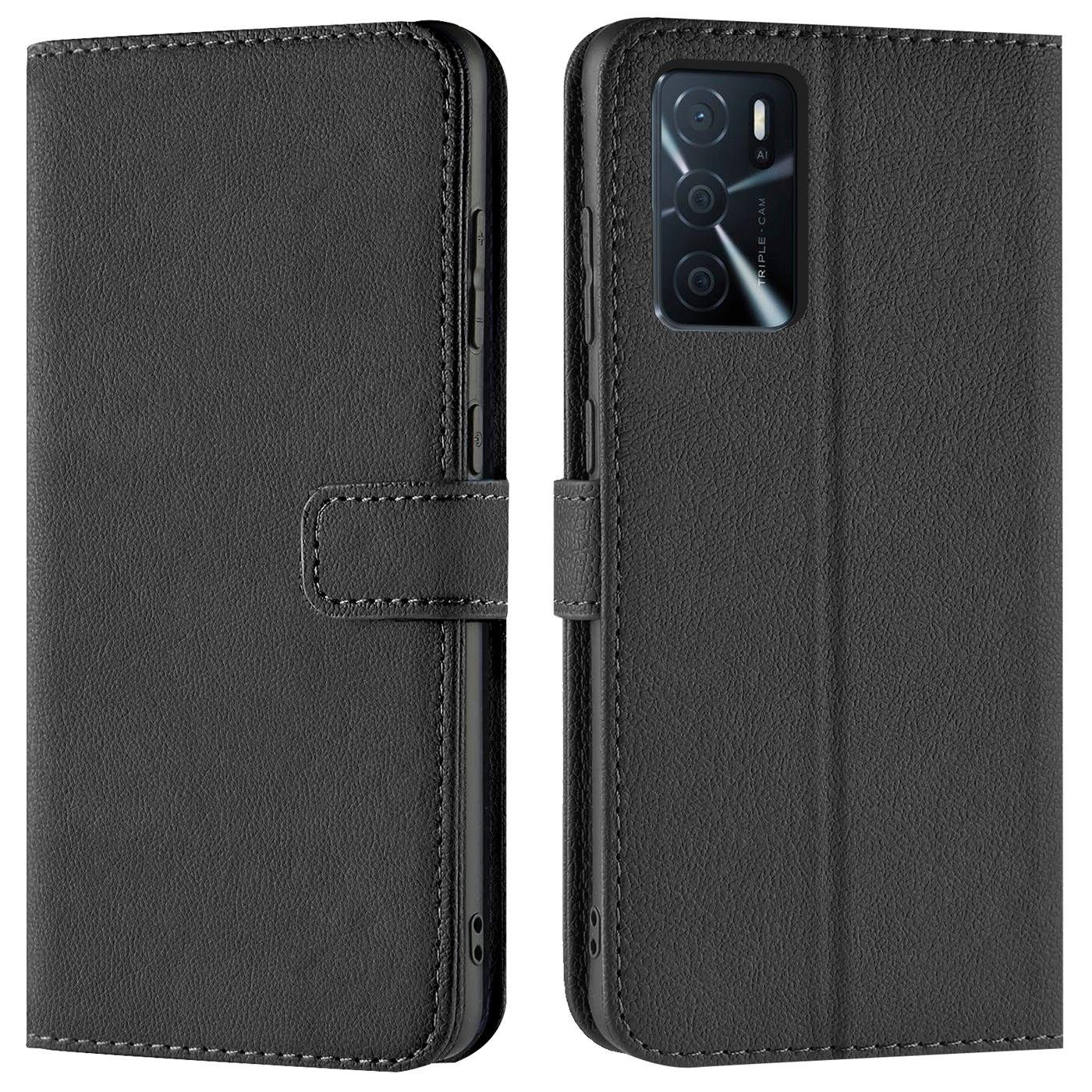 CoolGadget Handyhülle Book Case Handy Tasche für OPPO A16 6,6 Zoll, Hülle Klapphülle Flip Cover Etui Schutzhülle stoßfest