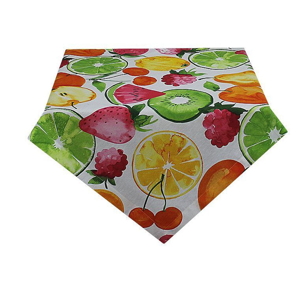 HOSSNER - HOMECOLLECTION Mitteldecke Frutta (1-tlg), Tischdecke, bedruckt 85 x 85 cm