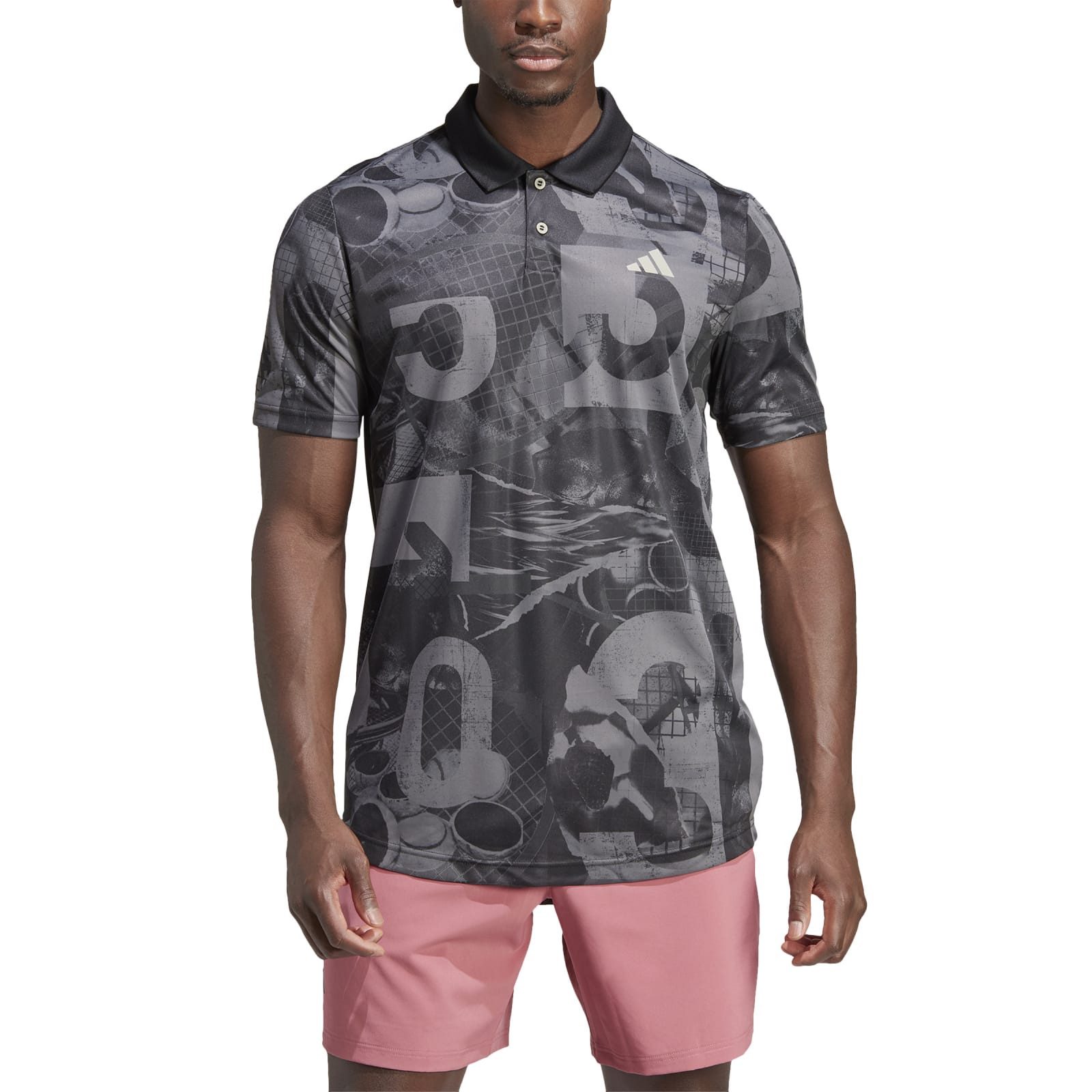 adidas Performance Poloshirt Club Graphic grau günstig online kaufen