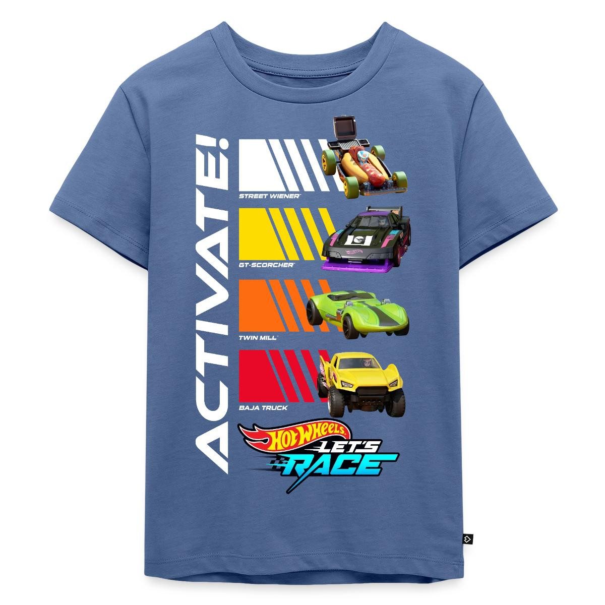 T-Shirt Hot Wheels Design Activate Mit Fahrzeugen Kinder Premium T-Shirt
