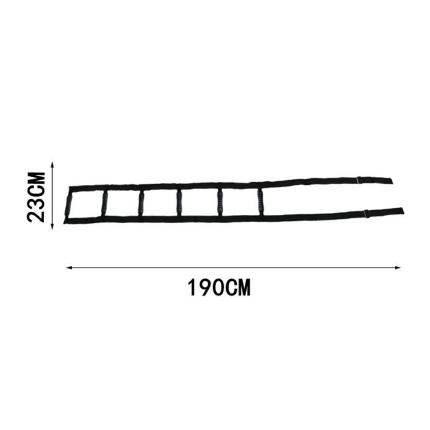Refttenw Bett - Aufstehhilfe Bettleiter Verstellbar Strickleiter mit 6 Handgriffen 190 x 23cm, für ältere Menschen, Kranke
