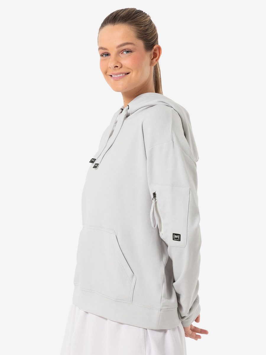 SUPER.NATURAL Hoodie für Damen, Merino FAVOURITE POCKET HOODIE weich, bequem, mit Taschen