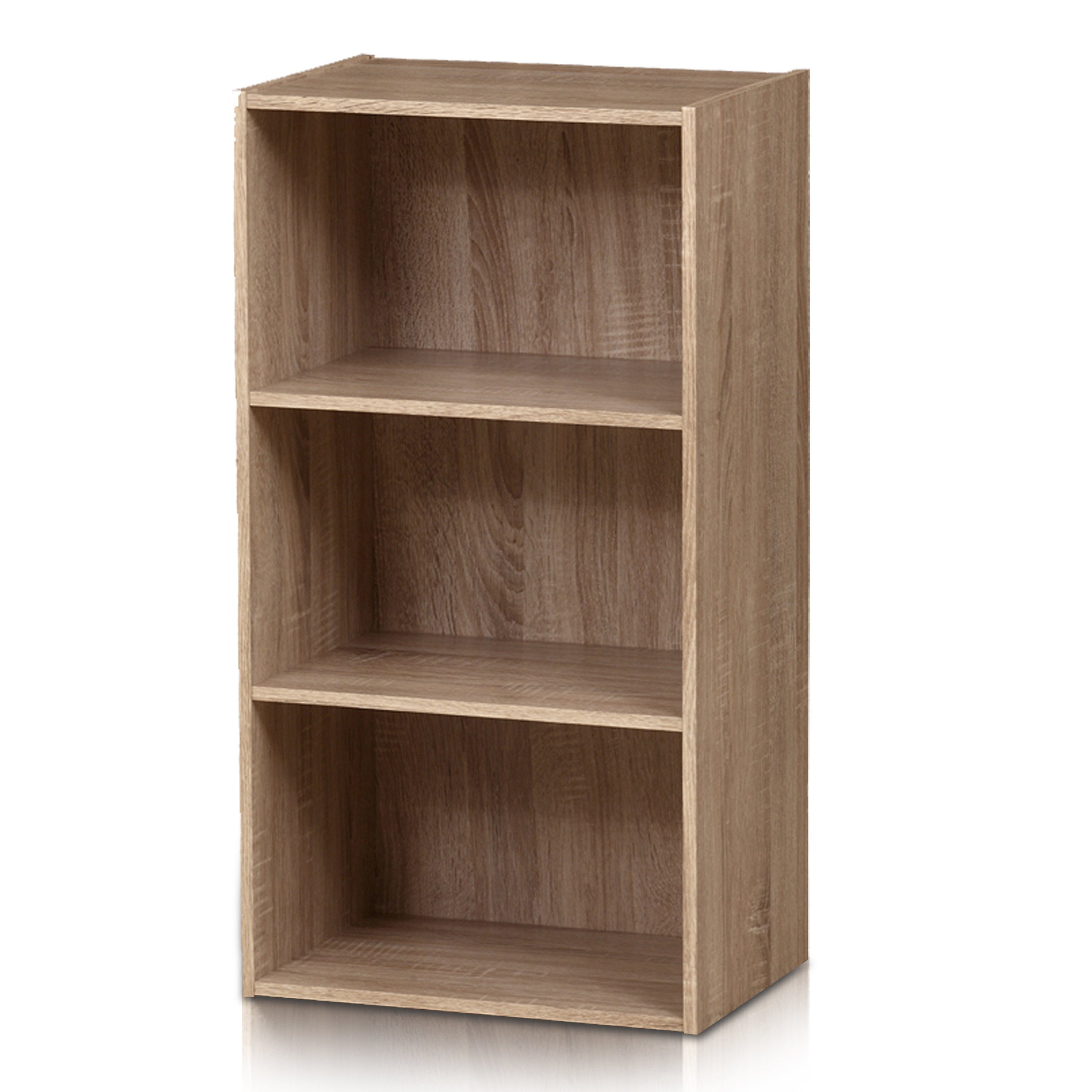 habeig Bücherregal Tube Bücherregal Standregal 3 Fächer Belastung Regalboden Standregal